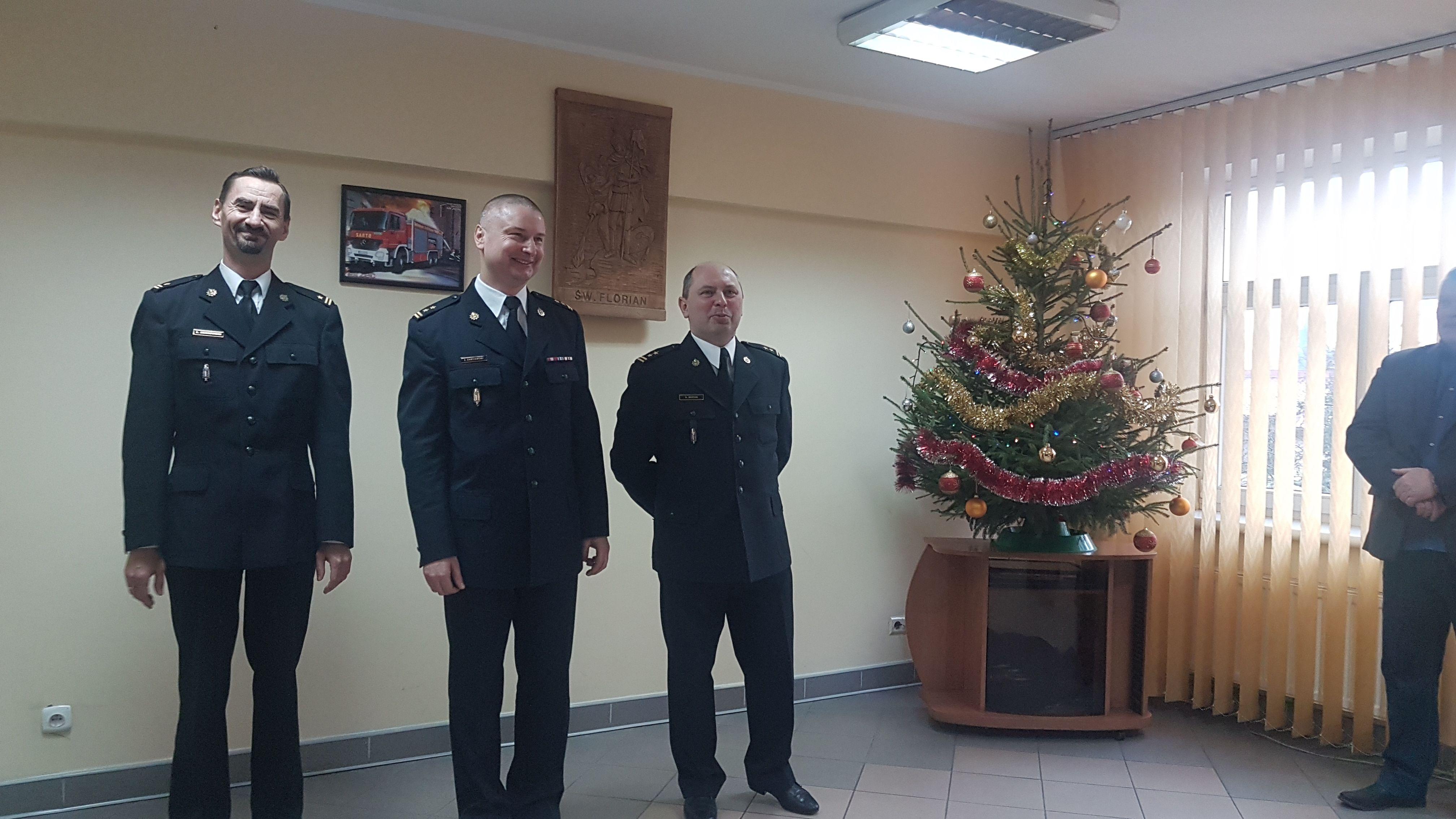 Wigilijne spotkania opłatkowe w Komendzie Powiatowej PSP w Aleksandrowie Kujawskim